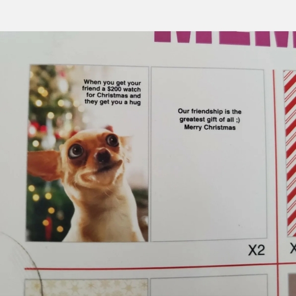 :* 2 new pks " What Do You Meme ?"  Greeting Cards & Envelopes Christmas funny - Picture 9 of 13